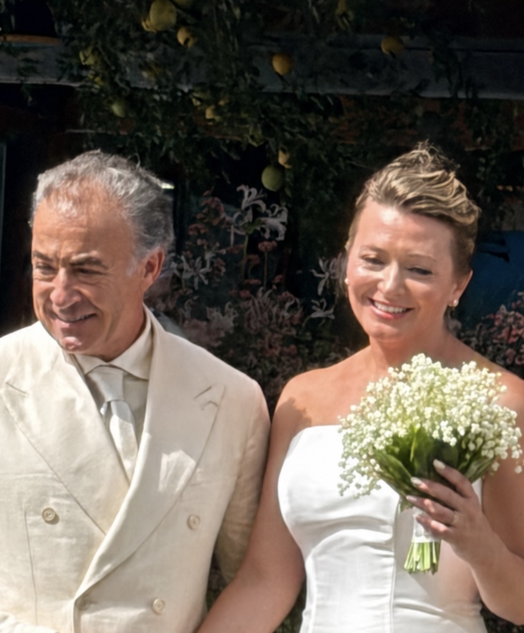Jean Alesi e Ania, nozze blindate in Costiera: Formula 1, ospiti illustri e un curioso amuleto portafortuna